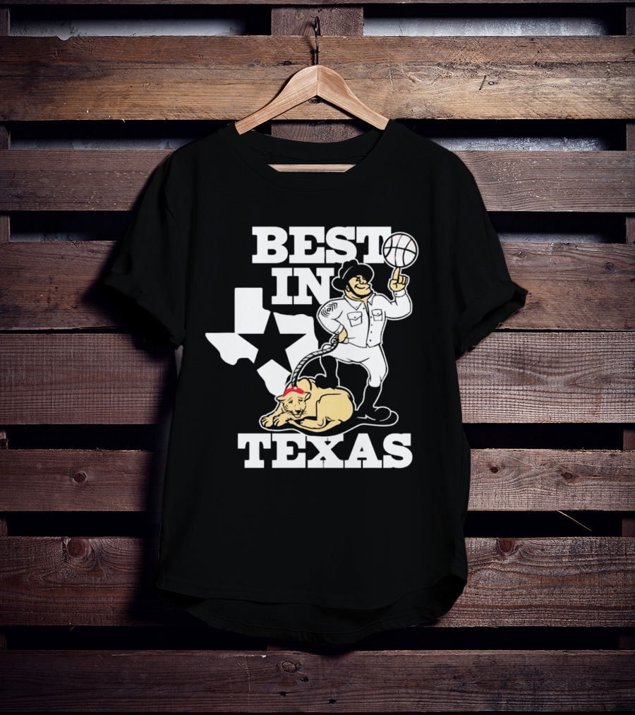 BEST IN TEXAS BASKETBALL STAR COWBOY AND PANTHER T-Shirt