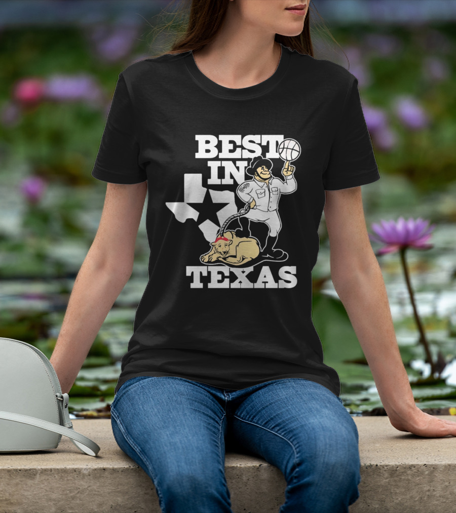 BEST IN TEXAS BASKETBALL STAR COWBOY AND PANTHER T-Shirt