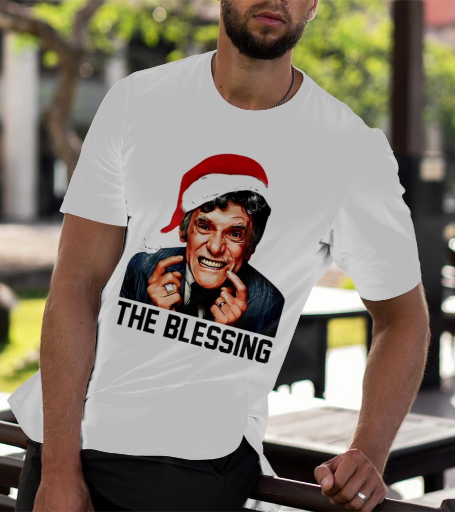 The Blessing Uncle Lewis Christmas Vacation Santa Hat T-Shirt