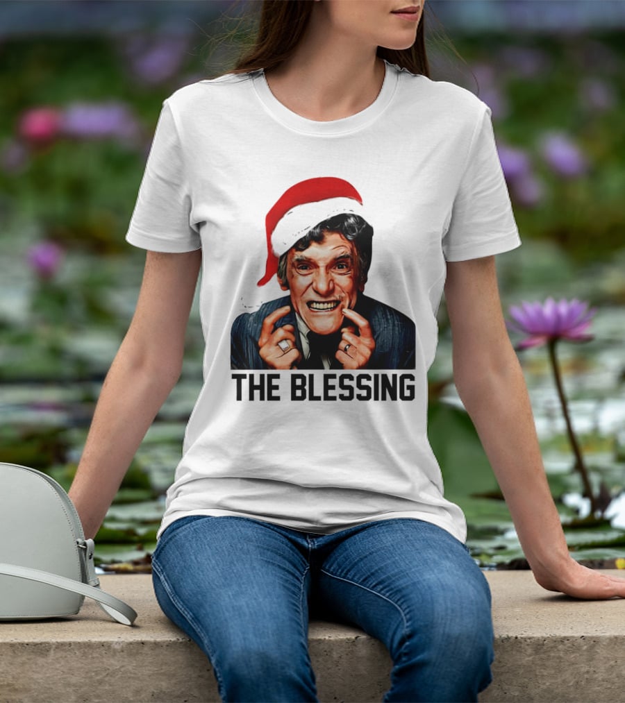 The Blessing Uncle Lewis Christmas Vacation Santa Hat T-Shirt
