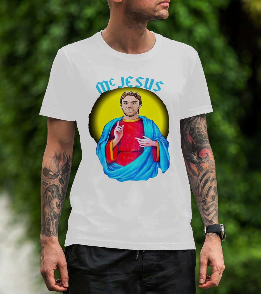 Connor McDavid McJesus Iconic Sports T-Shirt