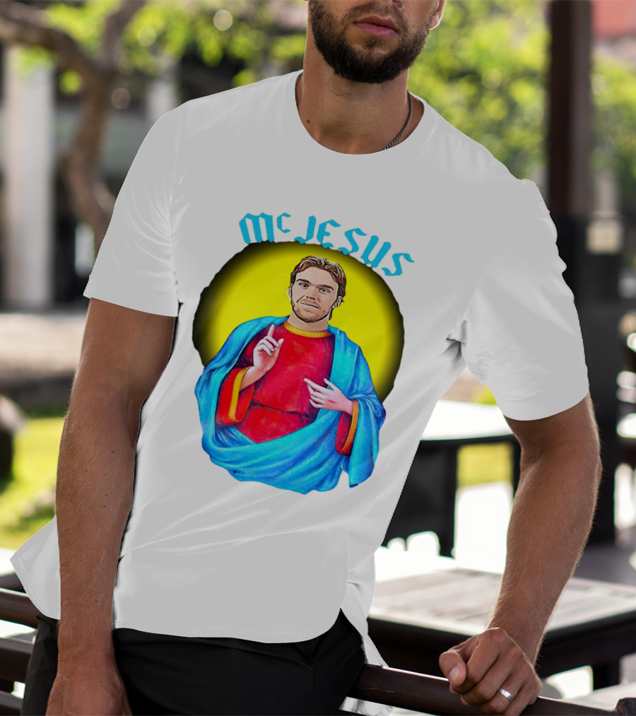 Connor McDavid McJesus Iconic Sports T-Shirt