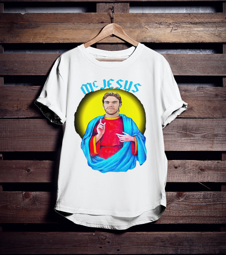 Connor McDavid McJesus Iconic Sports T-Shirt