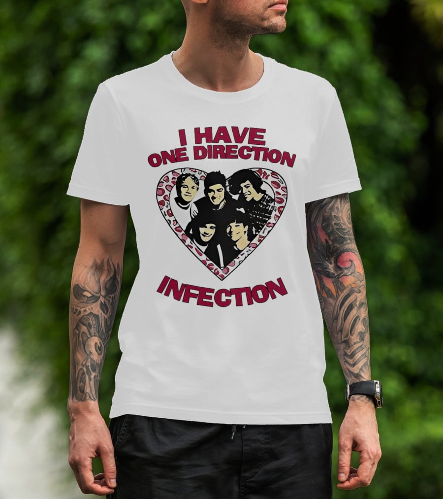 One Direction Infection Heart Fan T-Shirt