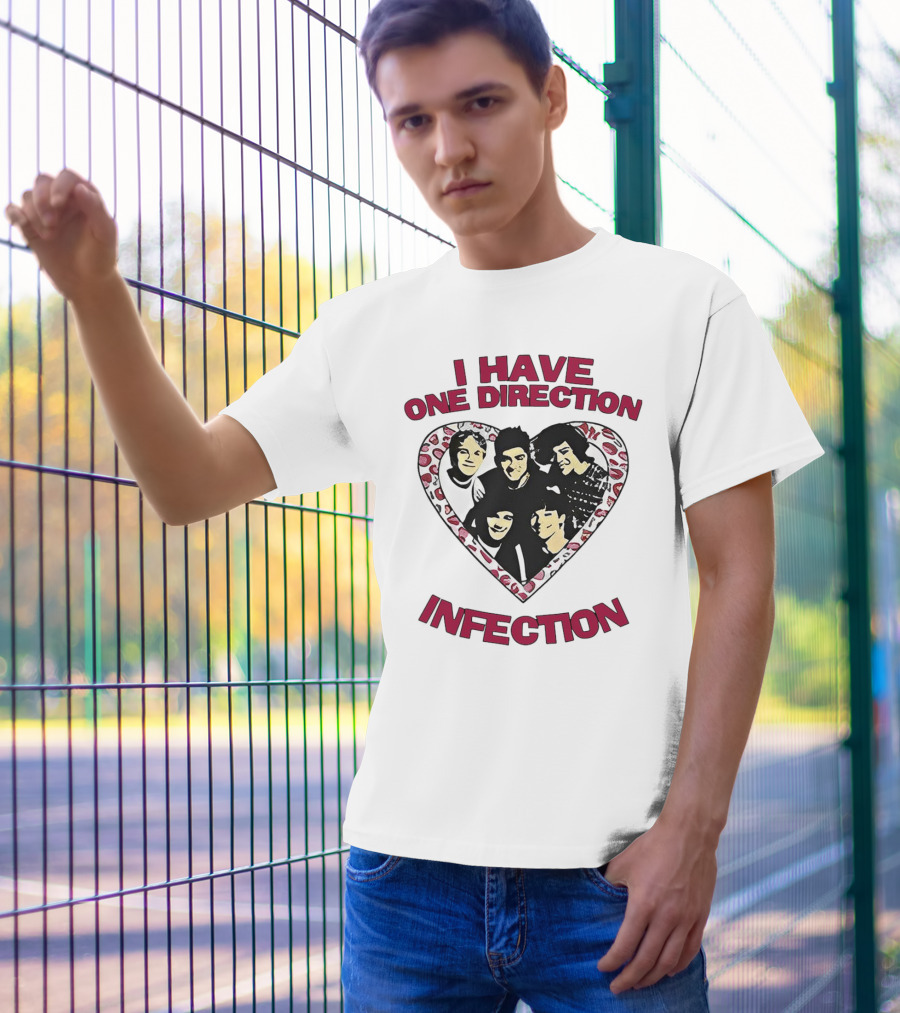One Direction Infection Heart Fan T-Shirt