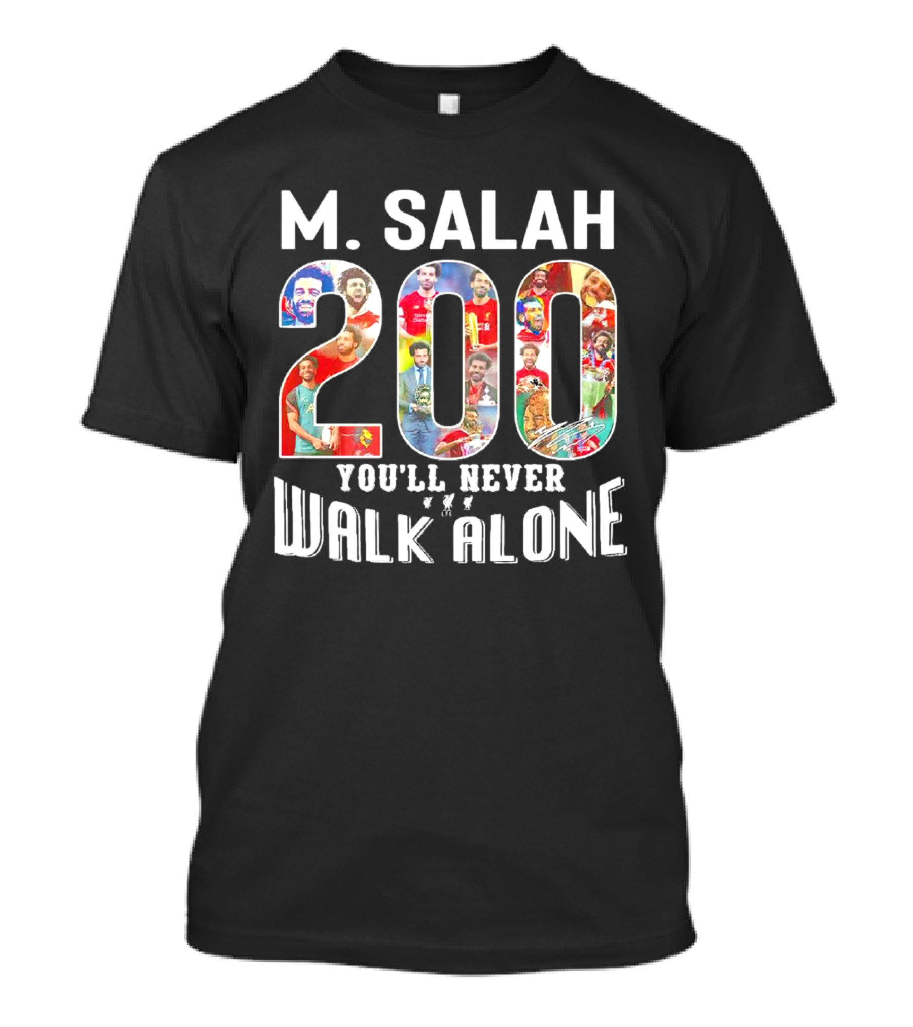 M Salah 200 You'll Never Walk Alone Football T-Shirt