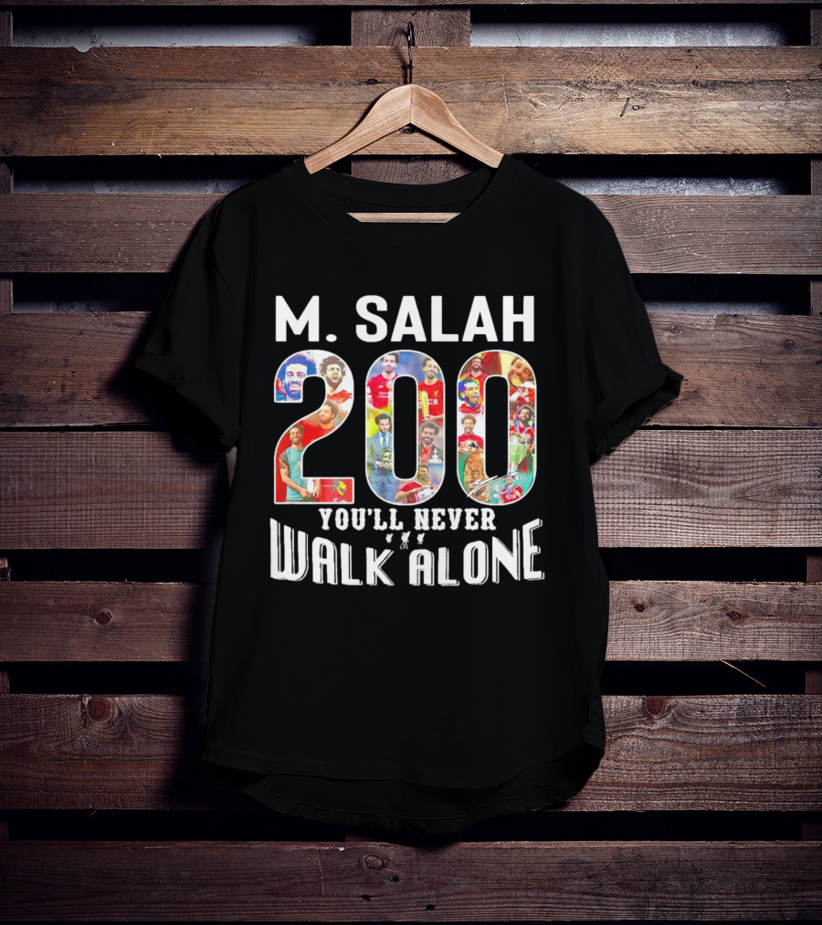 M Salah 200 You'll Never Walk Alone Football T-Shirt