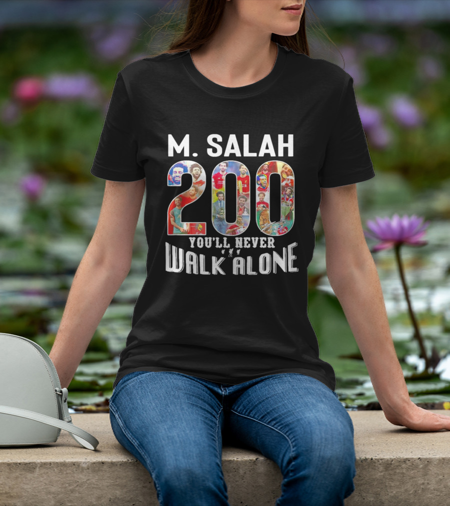 M Salah 200 You'll Never Walk Alone Football T-Shirt
