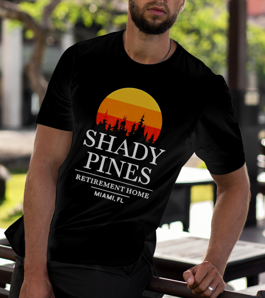 Shady Pines Retirement Home Miami FL Sunset T-Shirt
