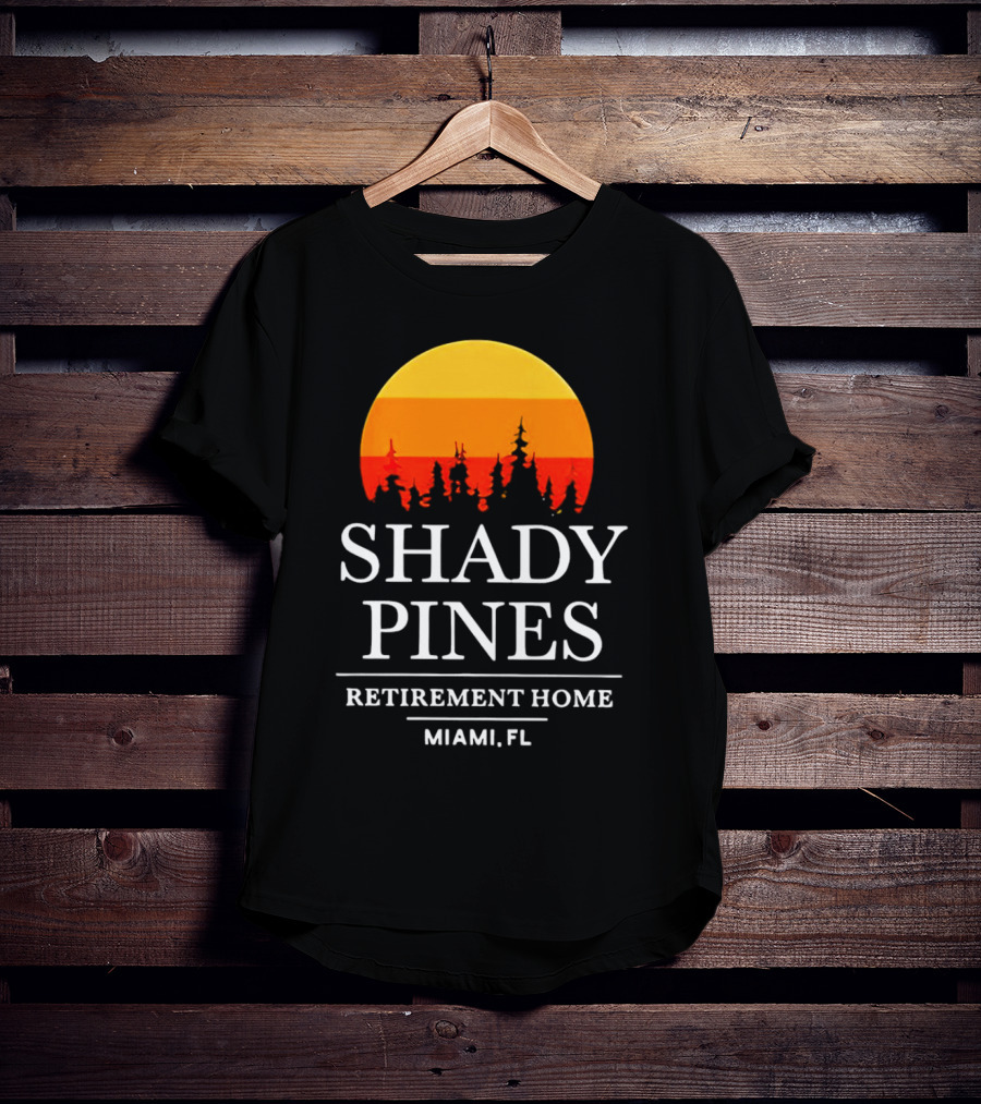 Shady Pines Retirement Home Miami FL Sunset T-Shirt