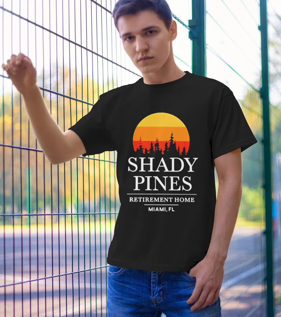 Shady Pines Retirement Home Miami FL Sunset T-Shirt