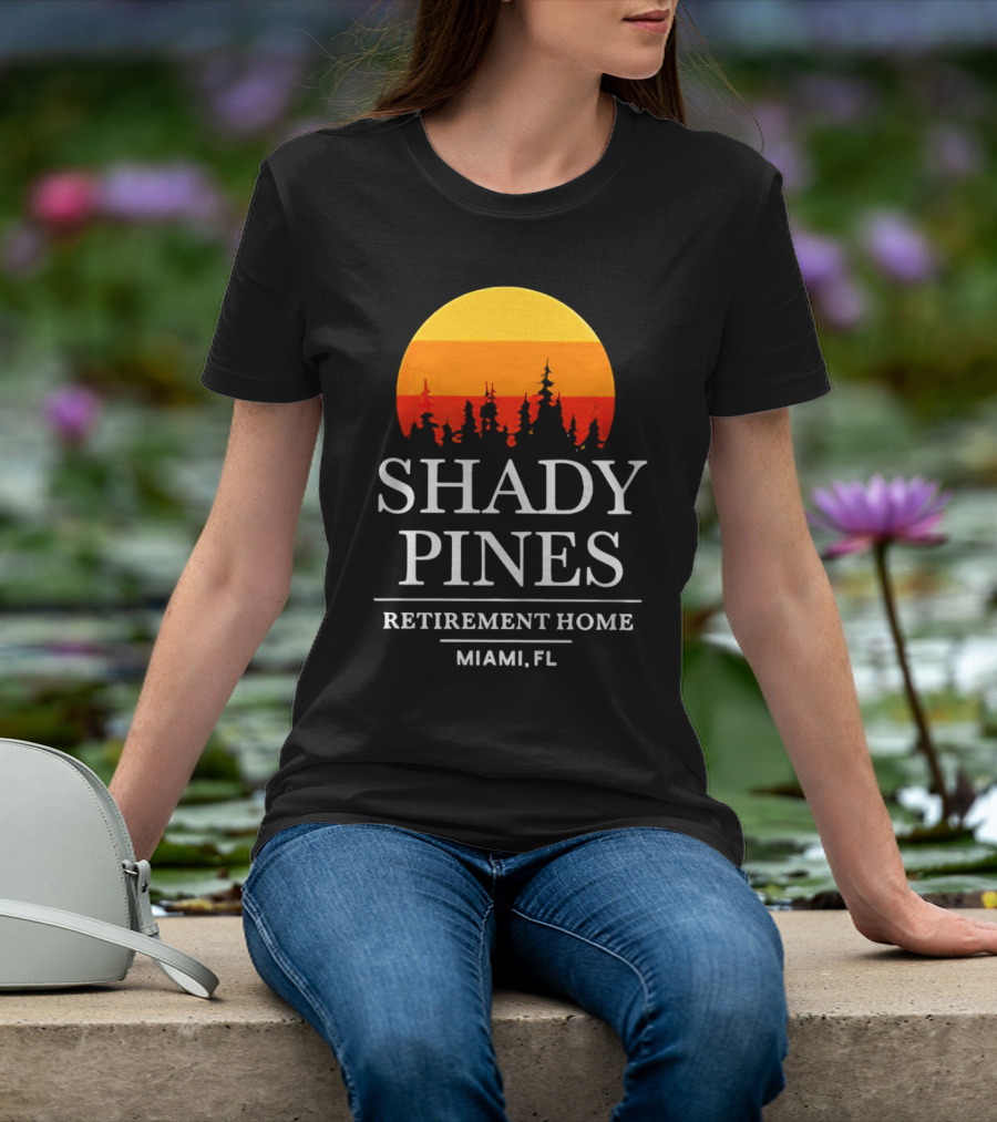 Shady Pines Retirement Home Miami FL Sunset T-Shirt