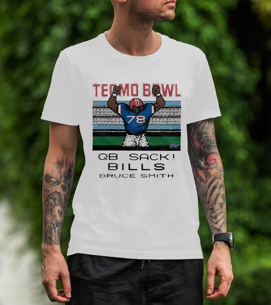 Tecmo Bowl QB Sack 78 Bills Bruce Smith T-Shirt