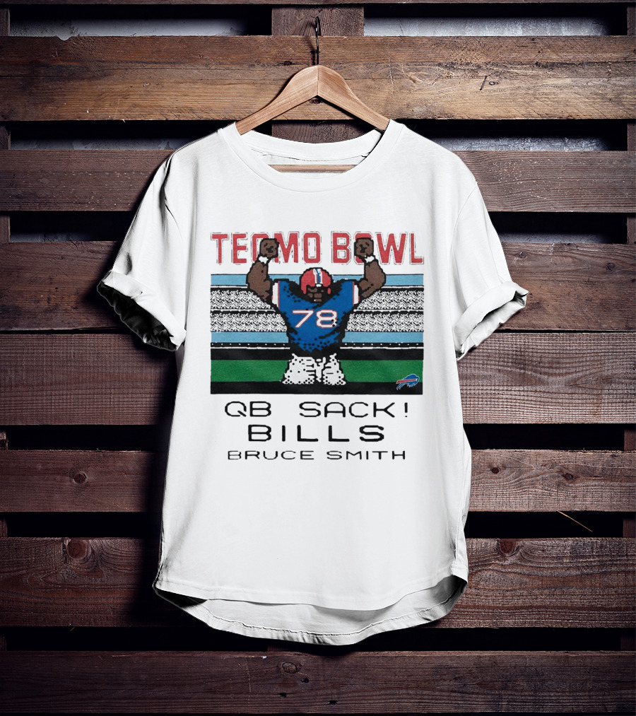 Tecmo Bowl QB Sack 78 Bills Bruce Smith T-Shirt