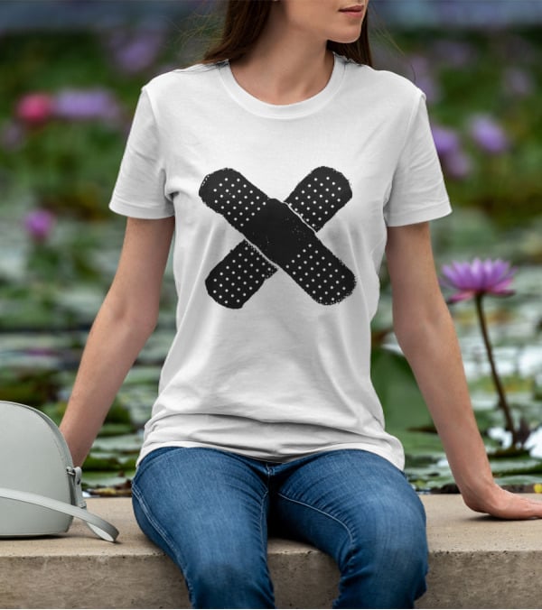 The First Time Band-Aid Kid Laroi Style Cross Bandaid T-Shirt