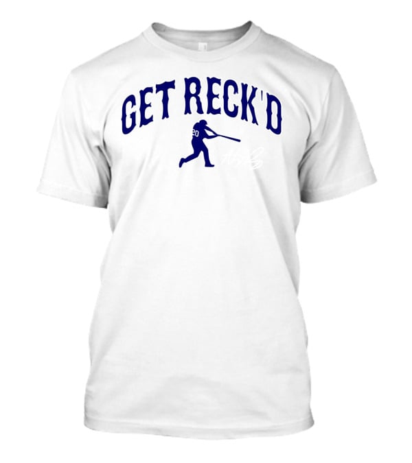 Get Reck'd Baseball 20 Autograph Player Swing T-Shirt