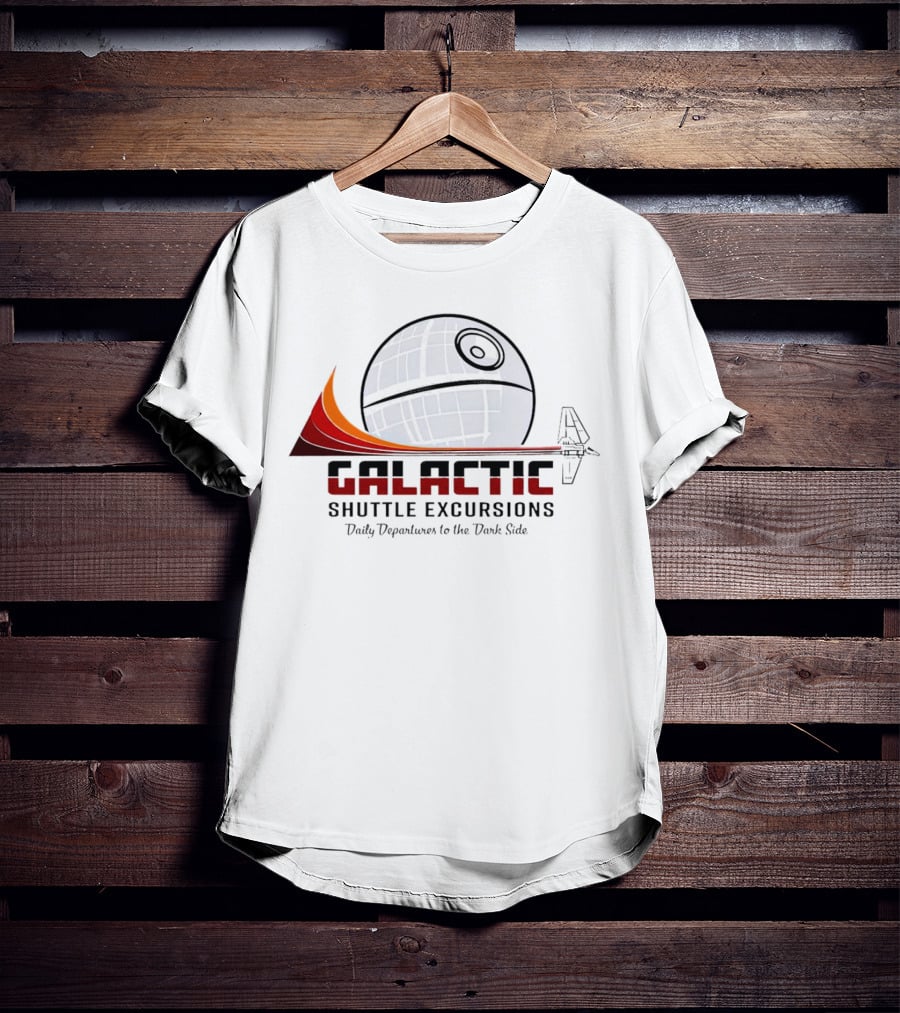 Galactic Shuttle Excursions Daily Departures To The Dark Side Star Wars T-Shirt