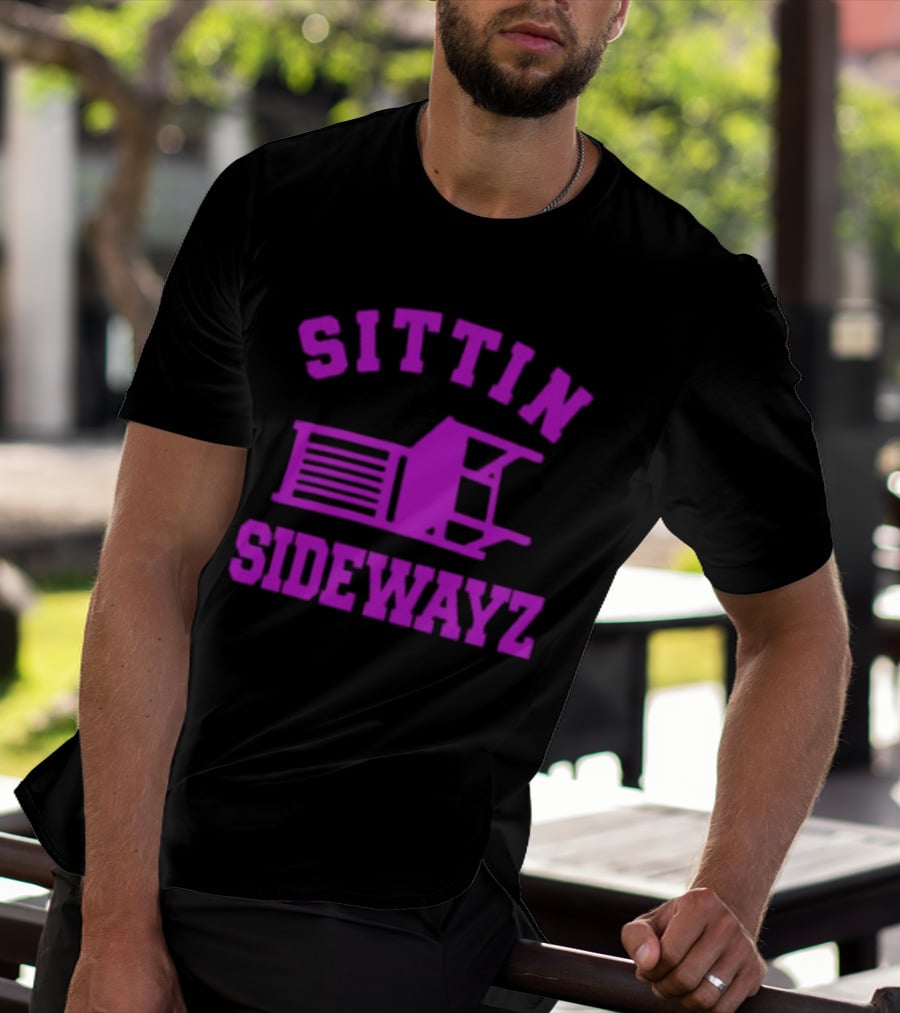 Sittin’ Sidewayz Purple Chair T-Shirt