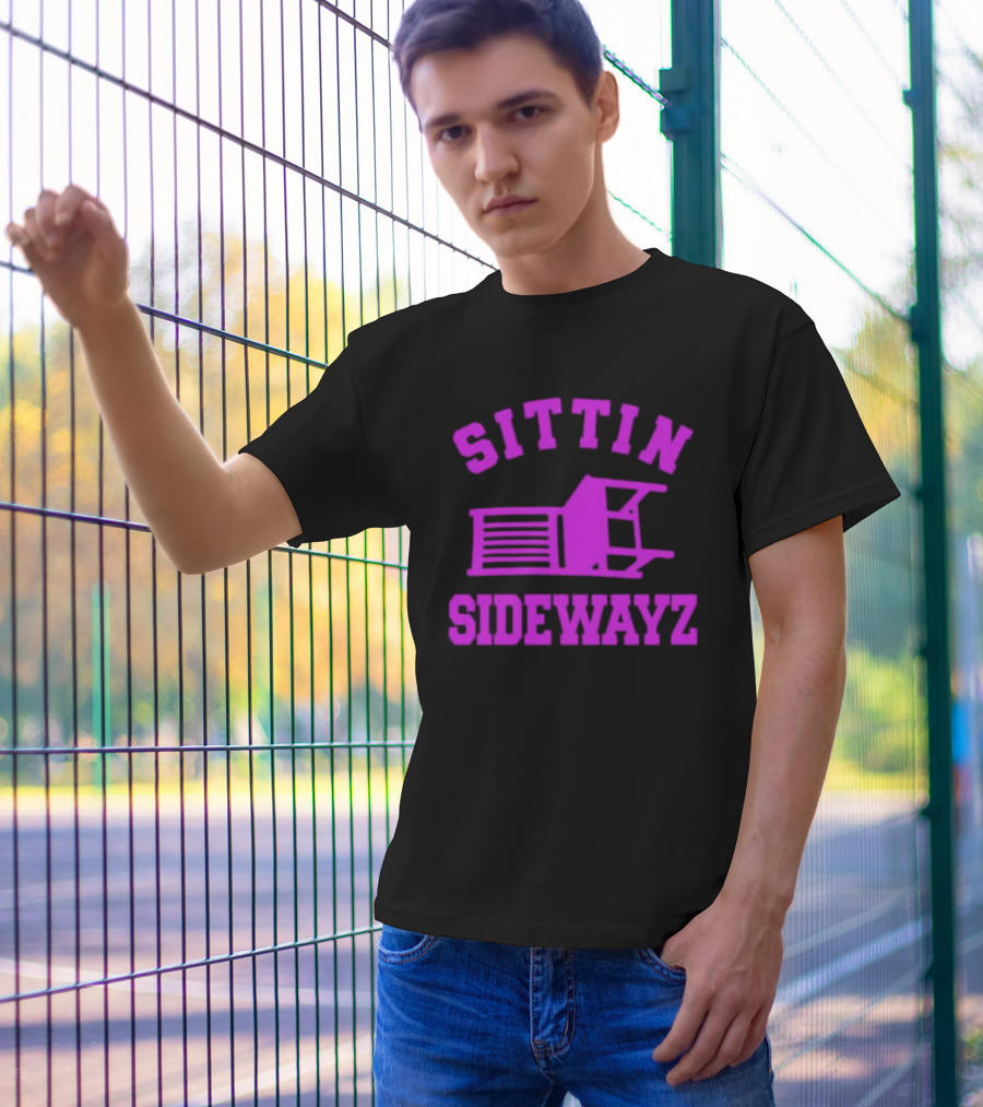 Sittin’ Sidewayz Purple Chair T-Shirt