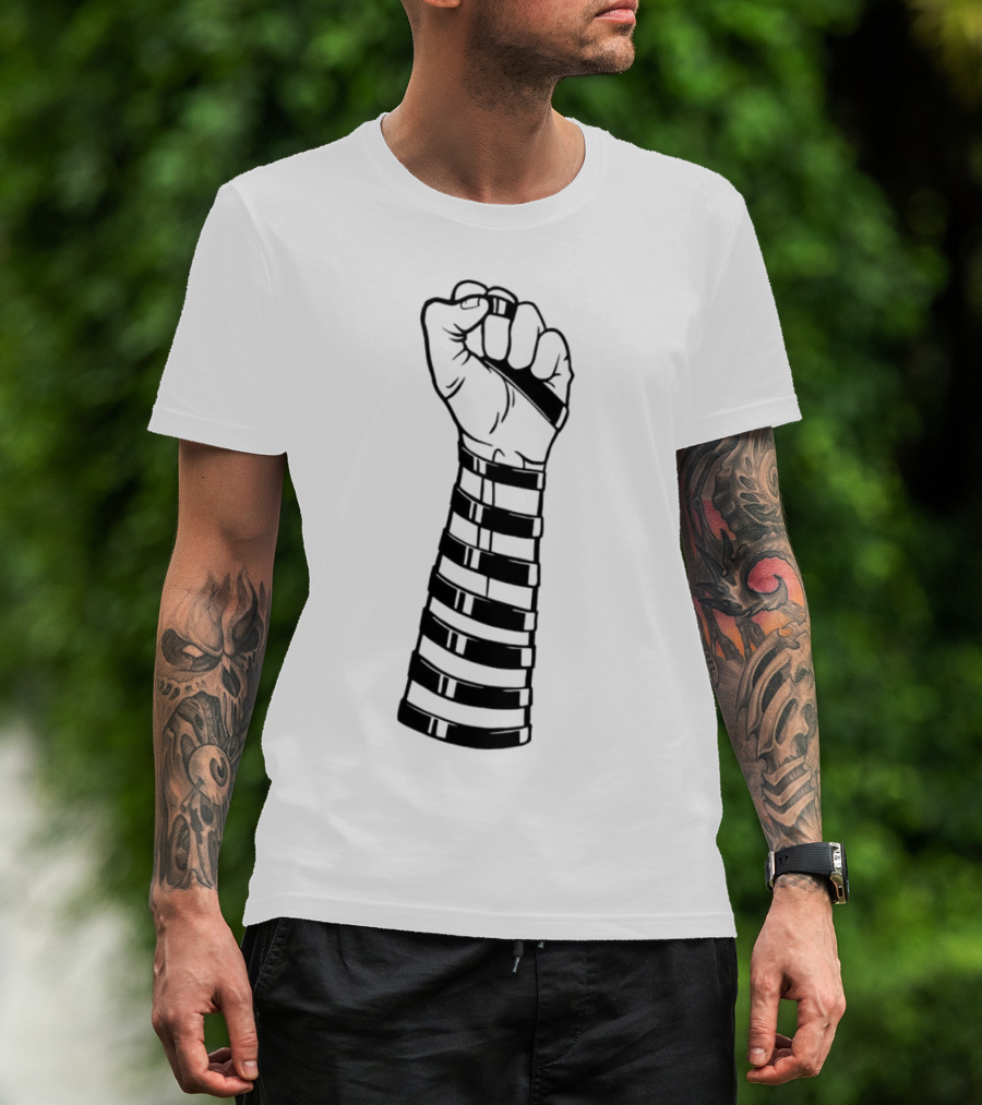 Strapped Fist With Black Bands Iconic T-Shirt
