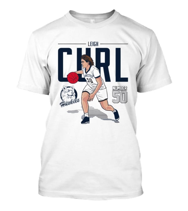 Leigh Curl Number 50 UConn Huskies Basketball T-Shirt