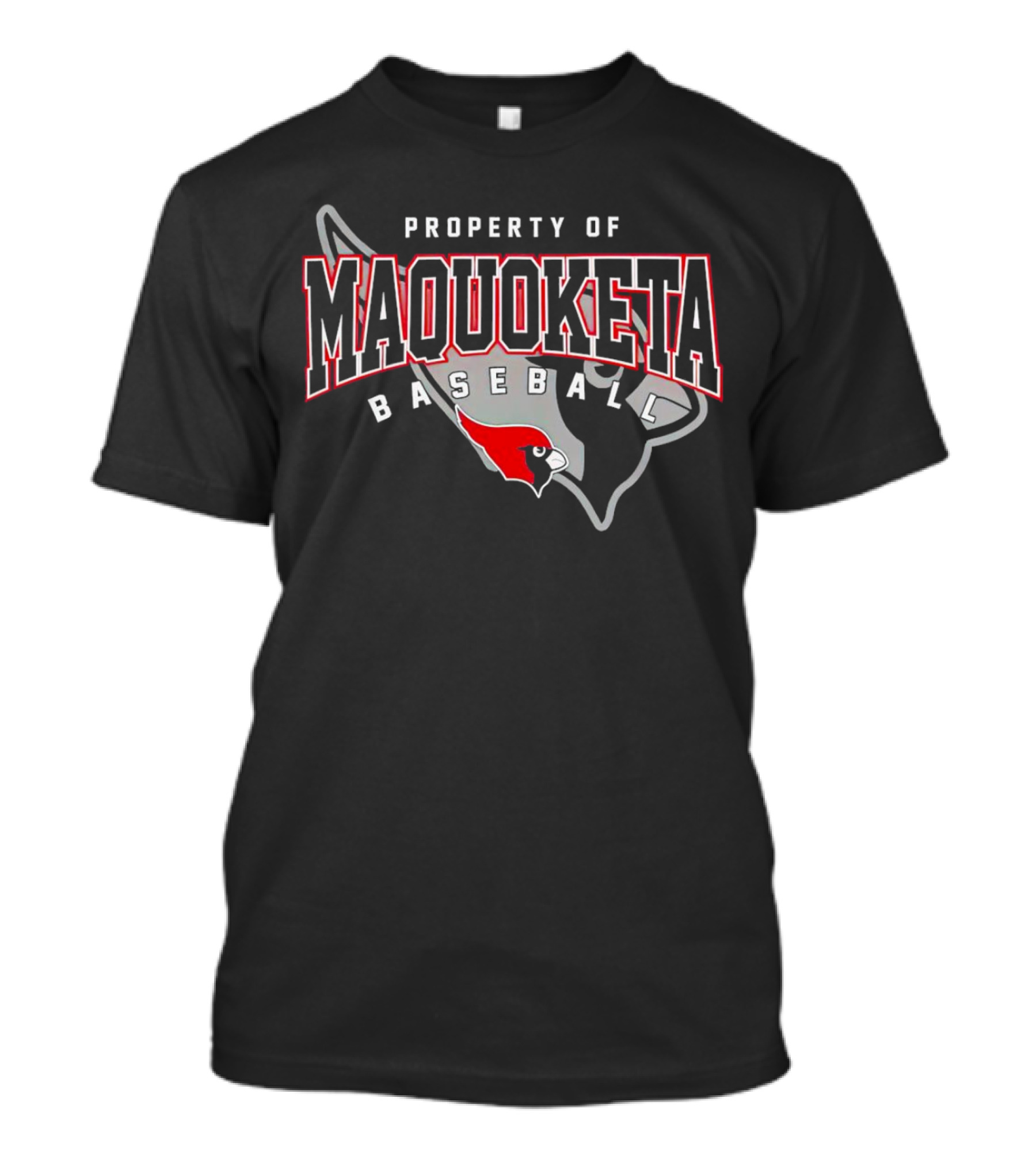 Property Of Maquoketa Baseball Louisville Cardinals T-Shirt
