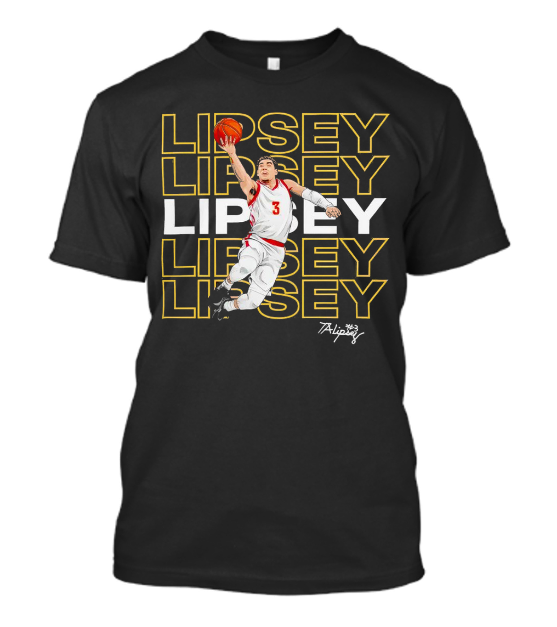 LIPSEY Iowa State Cyclones Men's Basketball Player T-Shirt