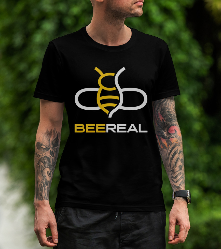 BeeReal Yellow And White Bee T-Shirt