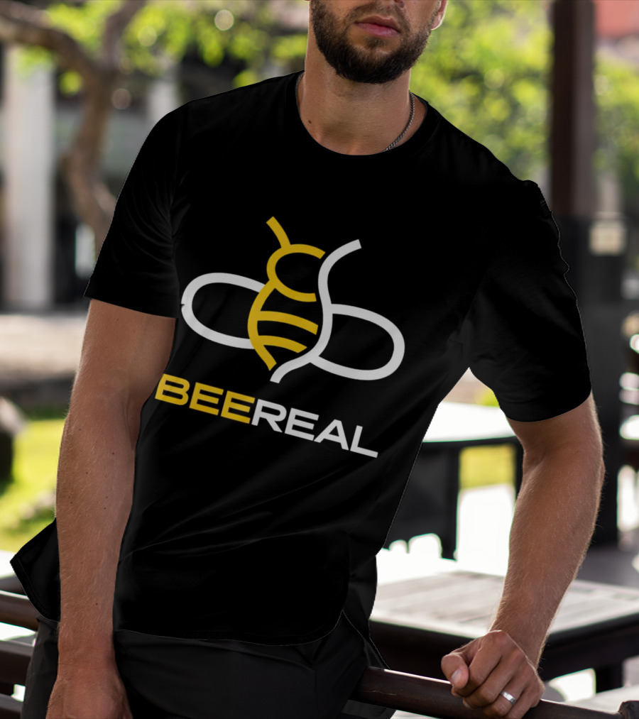 BeeReal Yellow And White Bee T-Shirt