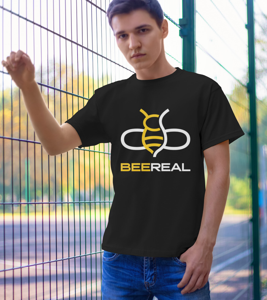 BeeReal Yellow And White Bee T-Shirt