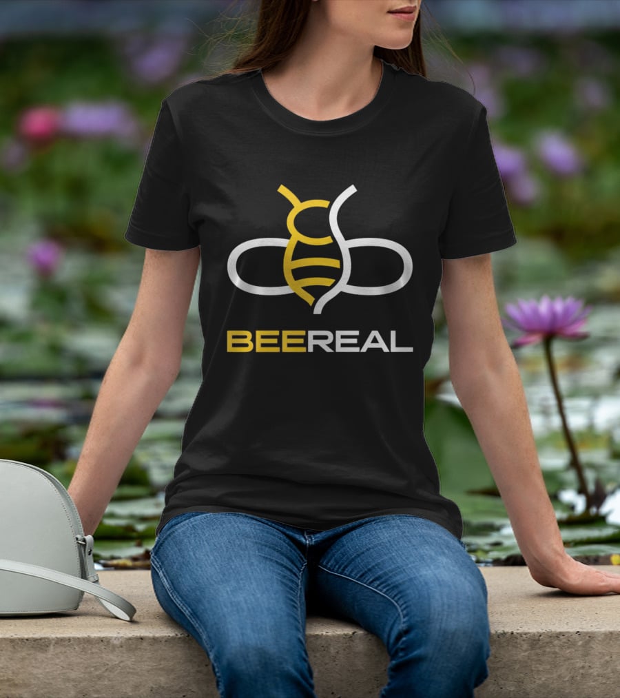 BeeReal Yellow And White Bee T-Shirt