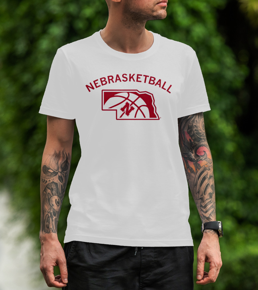 Nebraska Cornhuskers Nebrasketball Basketball State T-Shirt