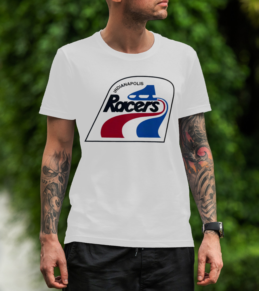 Indianapolis Racers Logo World Hockey Association T-Shirt