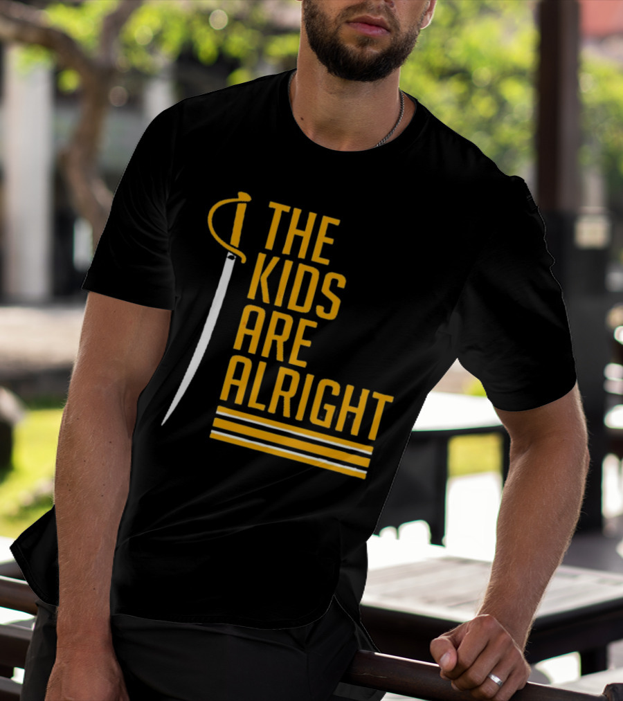 The Kids Are Alright Buffalo Sabres Sword And Stripe T-Shirt