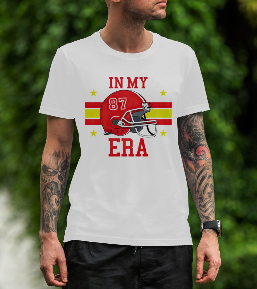 In My 87 Era Kansas City Chiefs Football Lovers Helmet Stars T-Shirt
