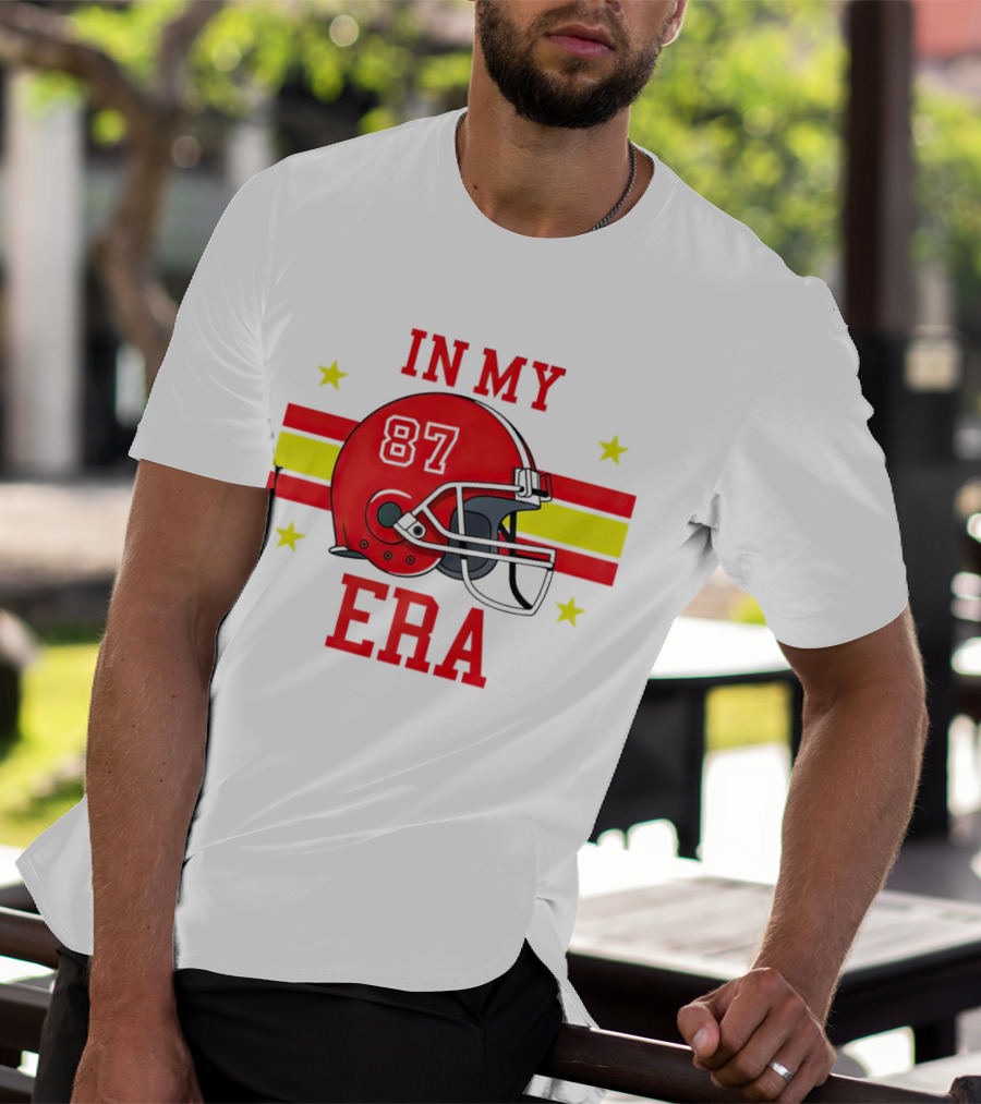 In My 87 Era Kansas City Chiefs Football Lovers Helmet Stars T-Shirt