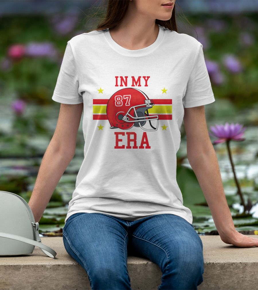 In My 87 Era Kansas City Chiefs Football Lovers Helmet Stars T-Shirt