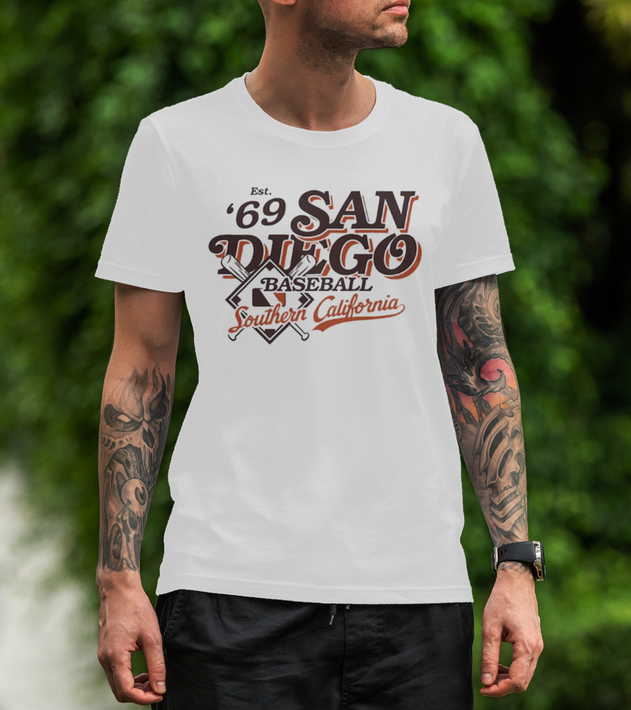 San Diego Baseball Est. '69 Southern California T-Shirt