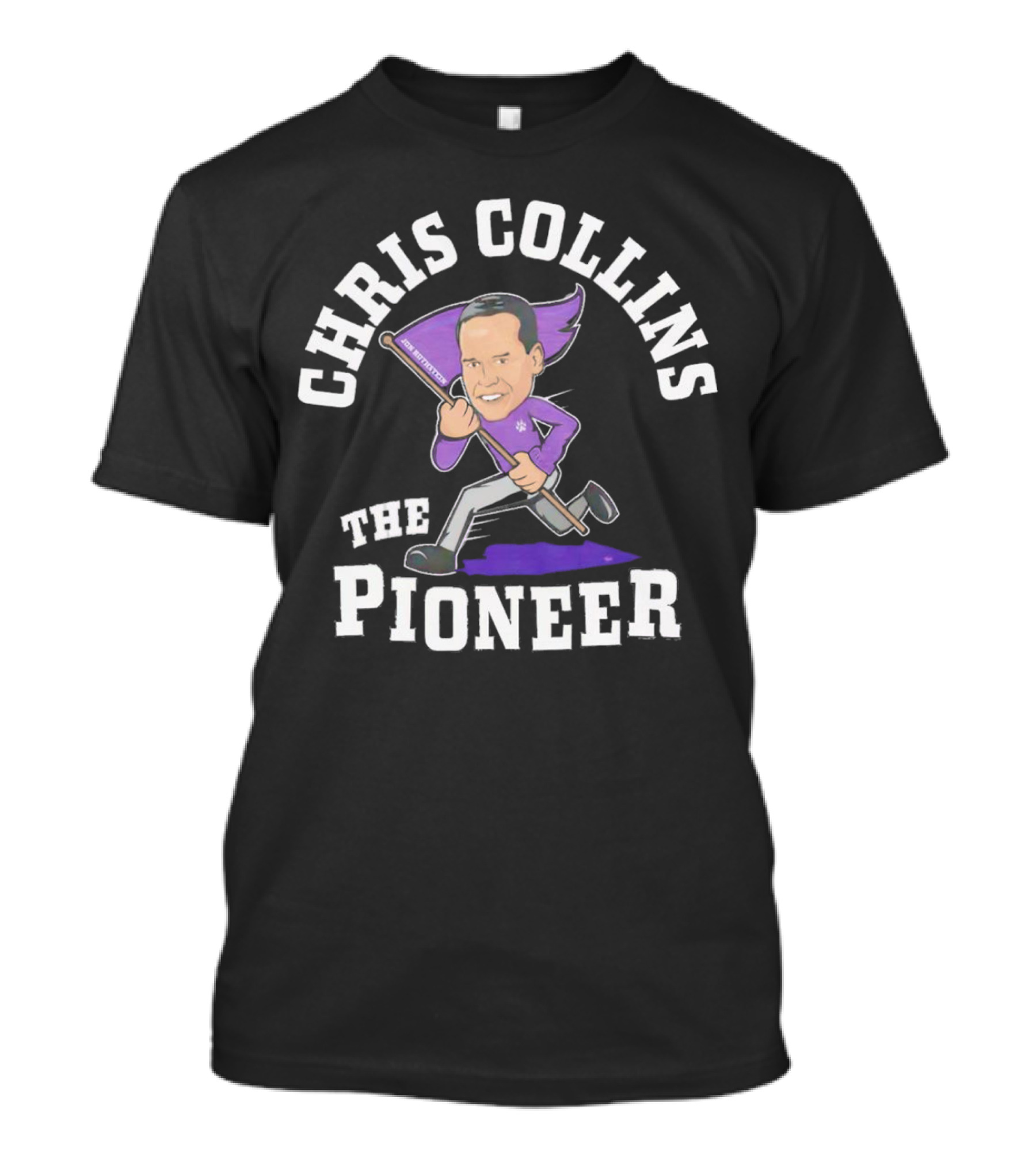 Chris Collins The Pioneer With Northwestern Flag T-Shirt