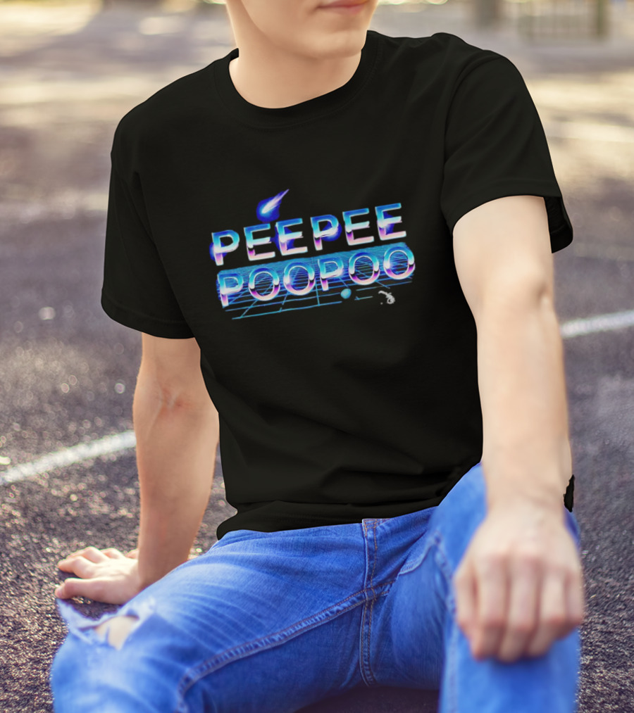 Peepeepoopoo Vaporwave Aesthetic Retro Synthwave T-Shirt