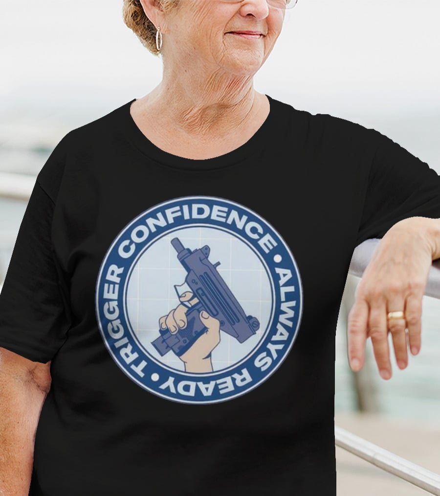 Fudd Busters Trigger Confidence Always Ready Handgun Emblem T-Shirt