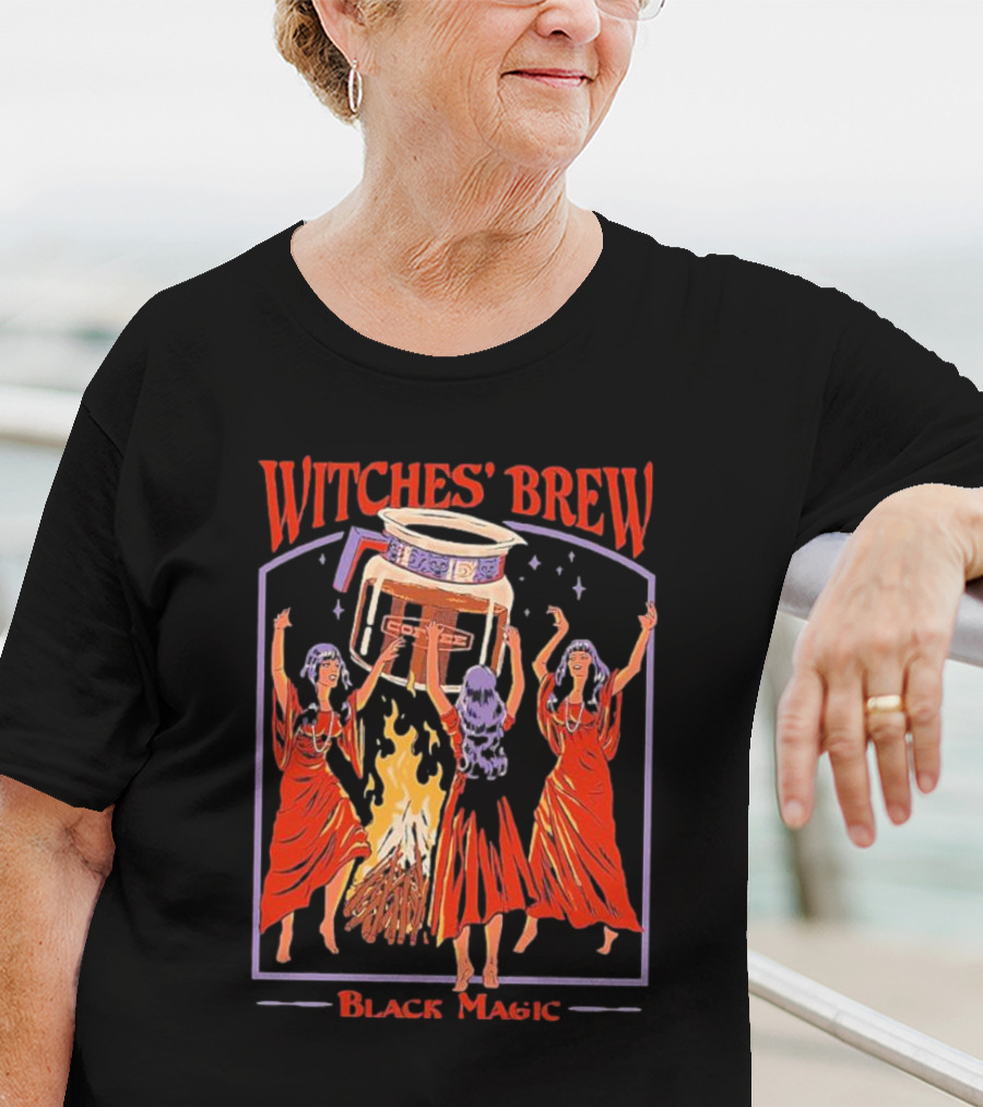 Witches’ Brew Black Magic Ritual Dance Around Cauldron T-Shirt