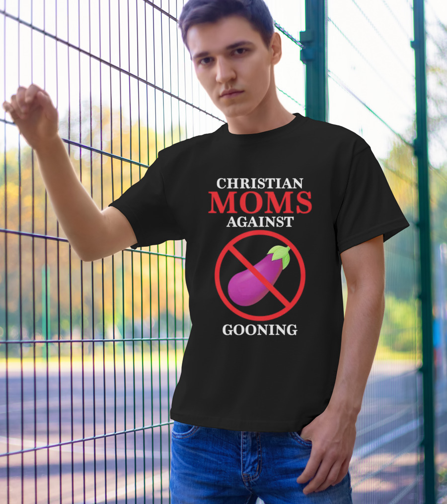 Christian Moms Against Gooning Emoji T-Shirt