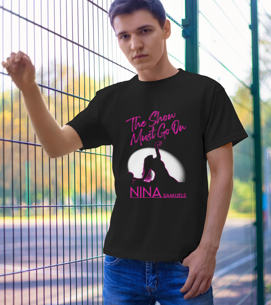 Nina Samuels The Show Must Go On Spotlight T-Shirt