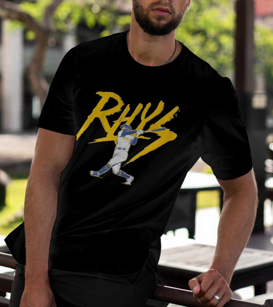 Rhys Lightning Milwaukee Brewers Baseball Player T-Shirt