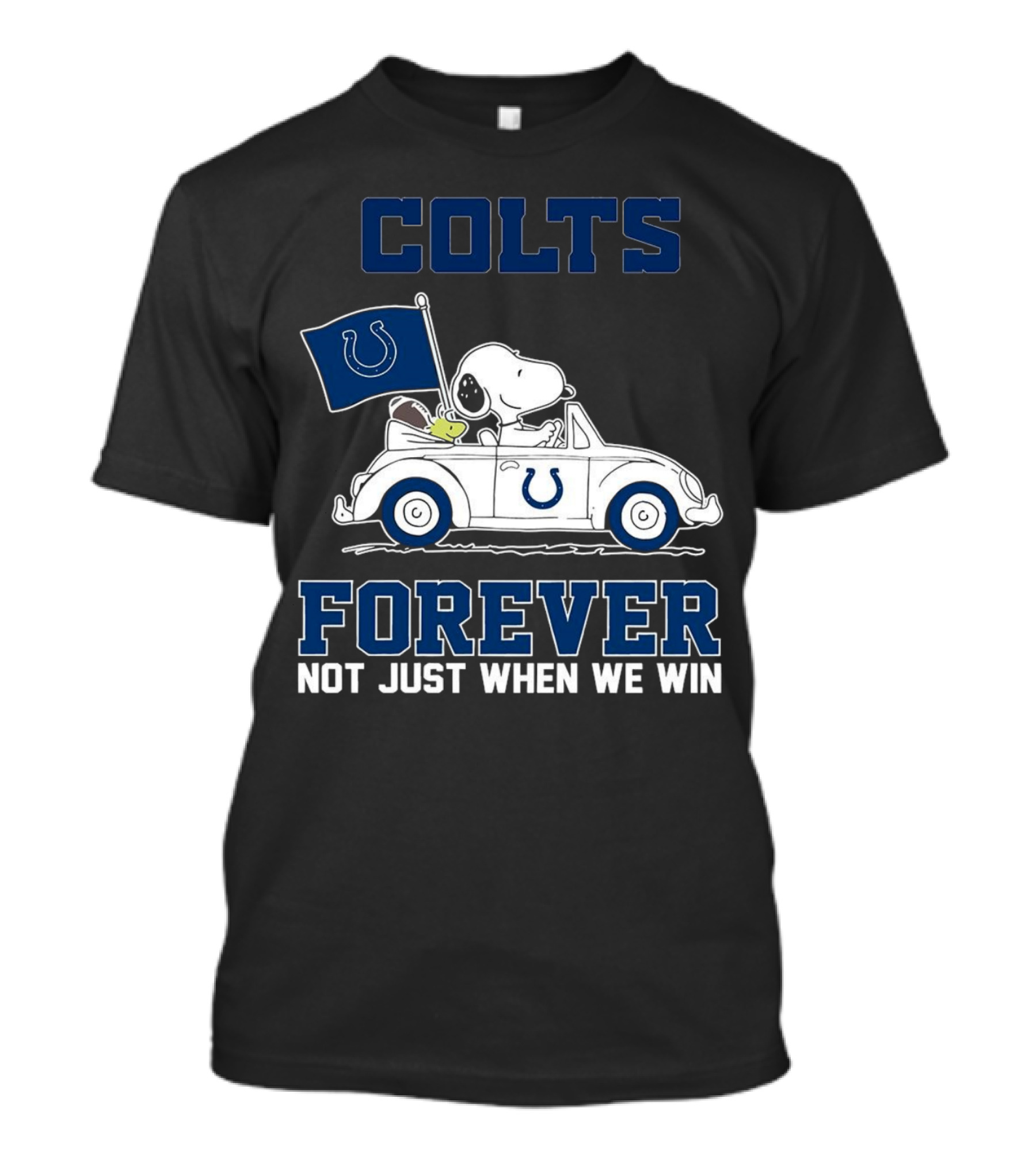 Snoopy Colts Forever Not Just When We Win Indianapolis T-Shirt