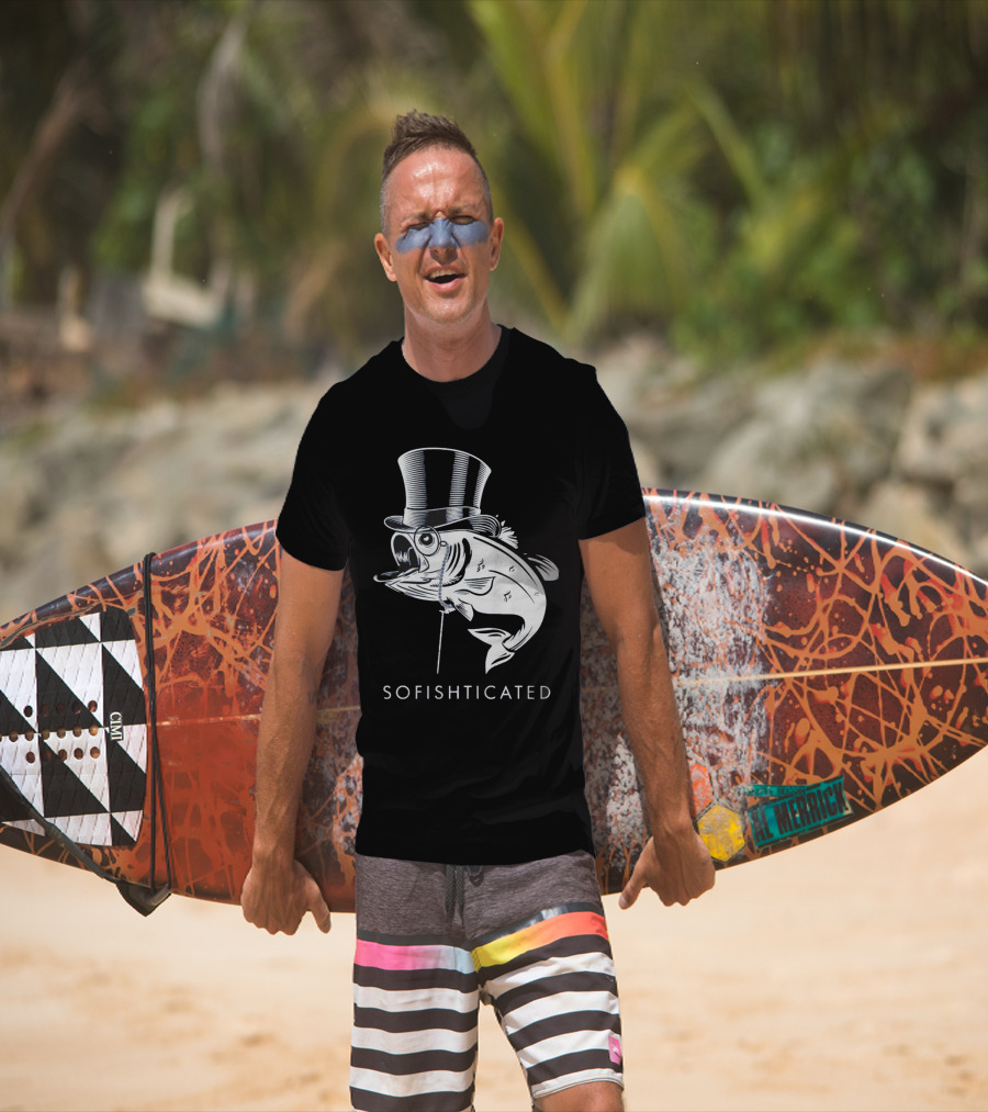 Sofishticated Fish In Top Hat And Monocle T-Shirt