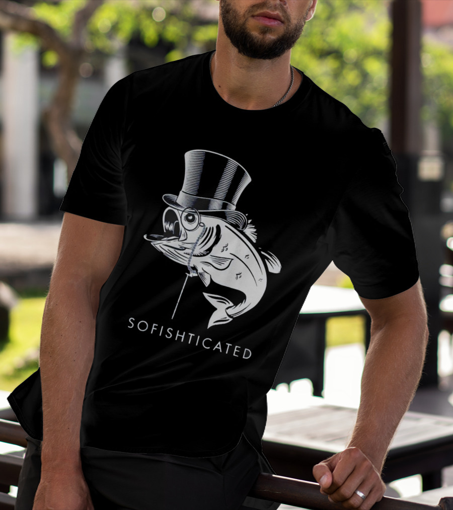 Sofishticated Fish In Top Hat And Monocle T-Shirt