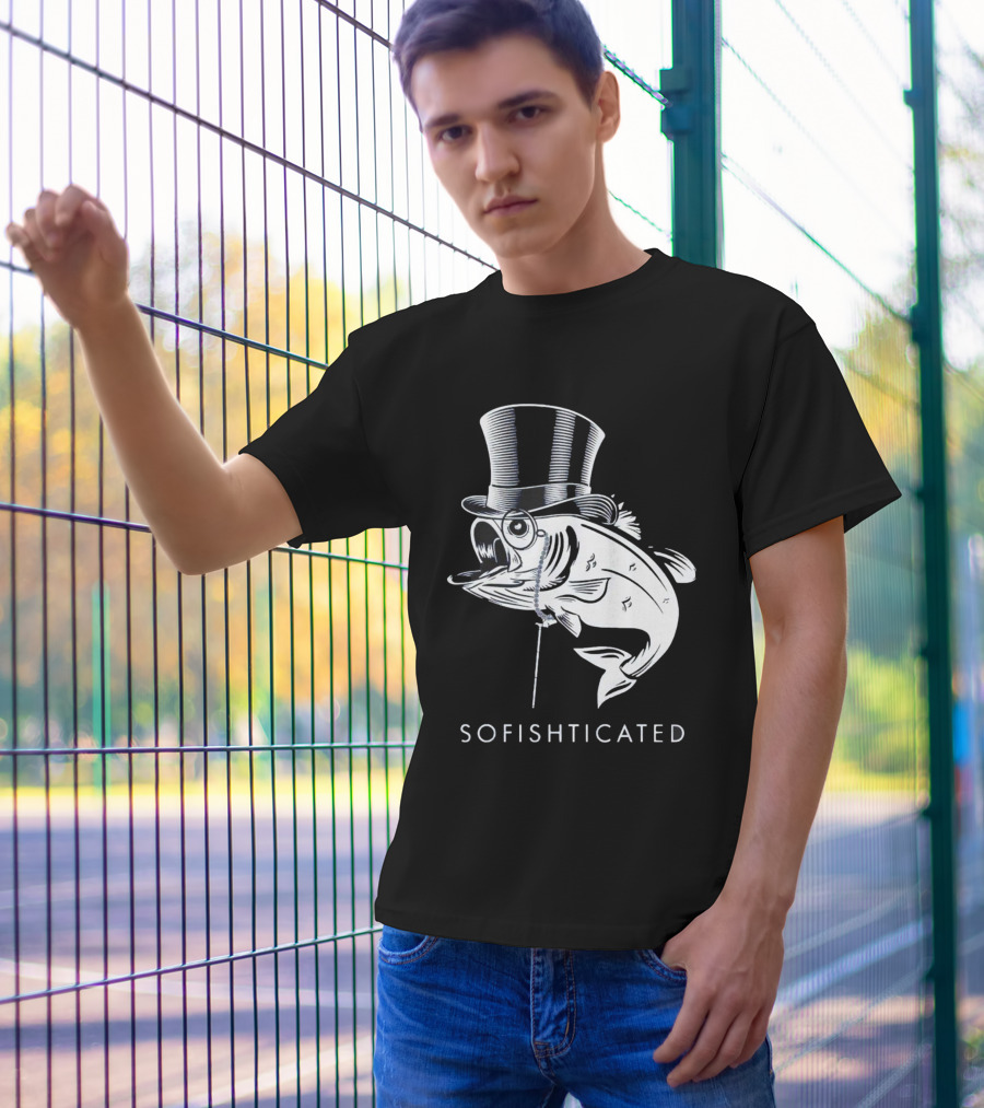 Sofishticated Fish In Top Hat And Monocle T-Shirt