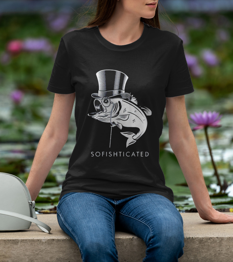 Sofishticated Fish In Top Hat And Monocle T-Shirt